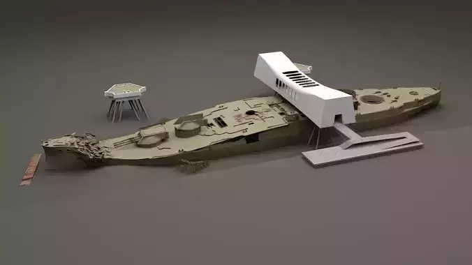USS Arizona Memorial  3D model