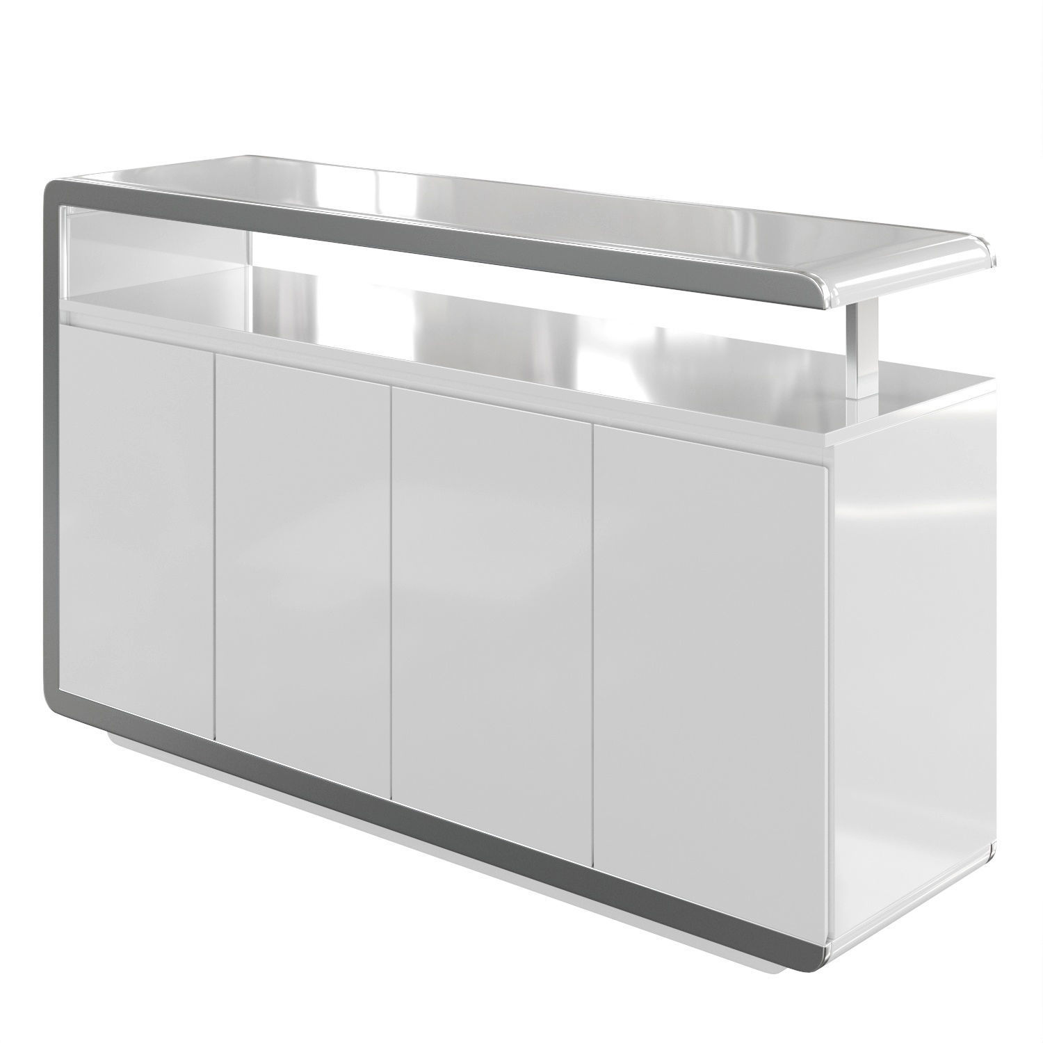 Sideboard F6082 white 3D model_2
