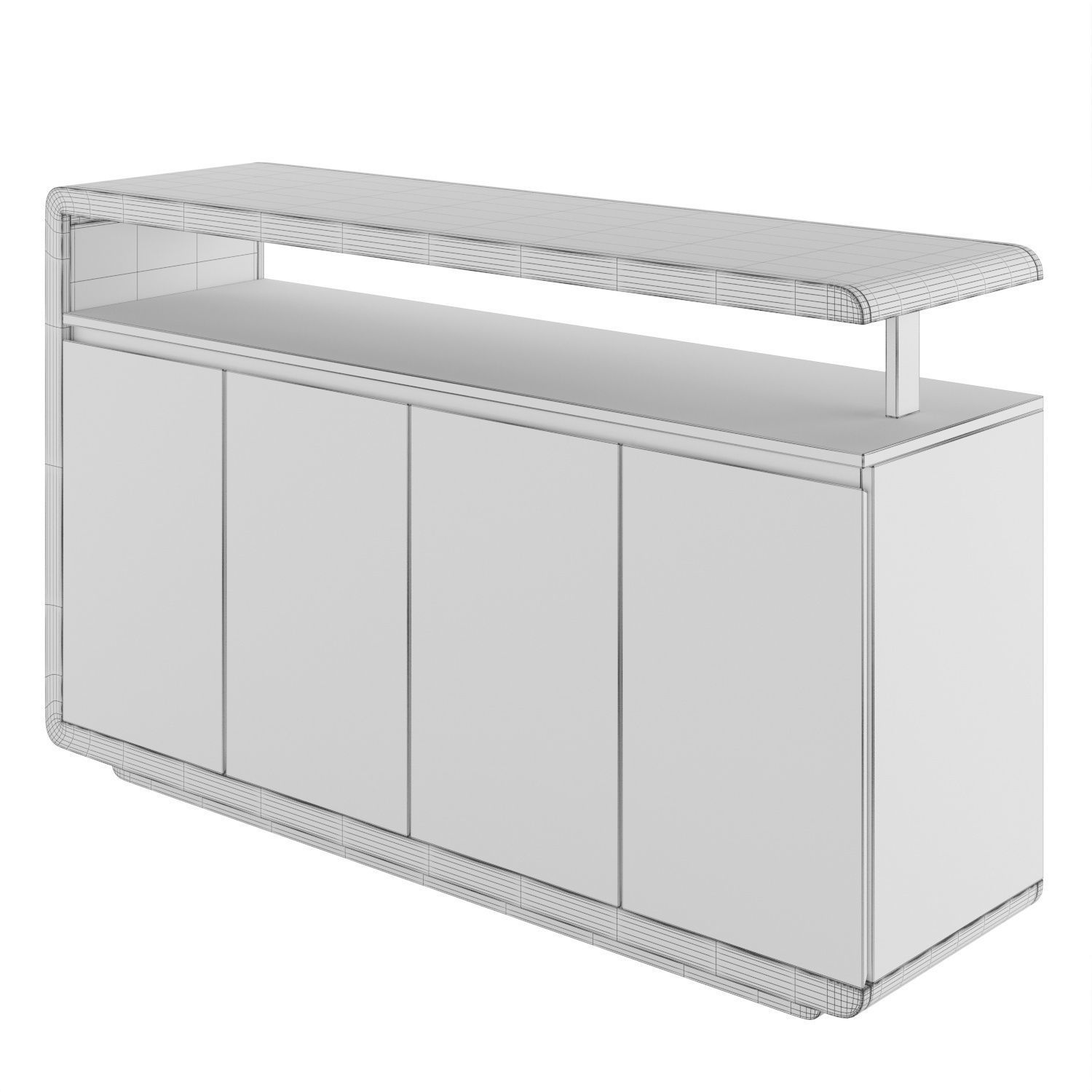Sideboard F6082 white 3D model_3