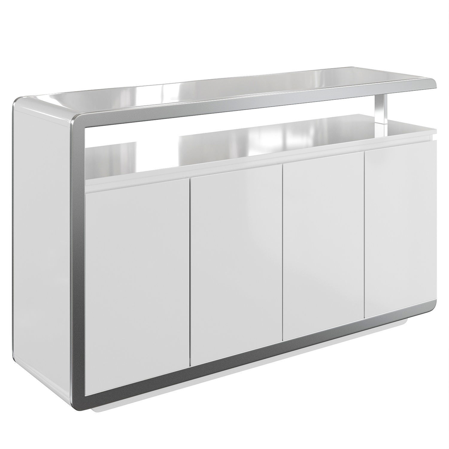 Sideboard F6082 white 3D model_1
