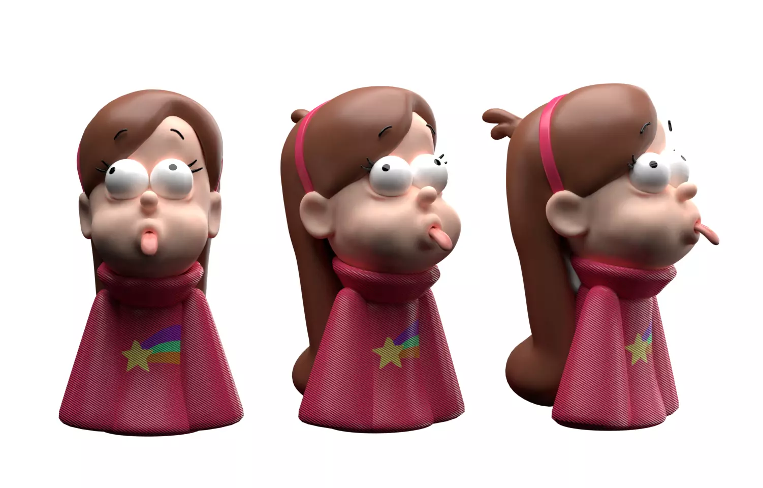 Mable Pine Gravity Fall Low-poly 3D model_0