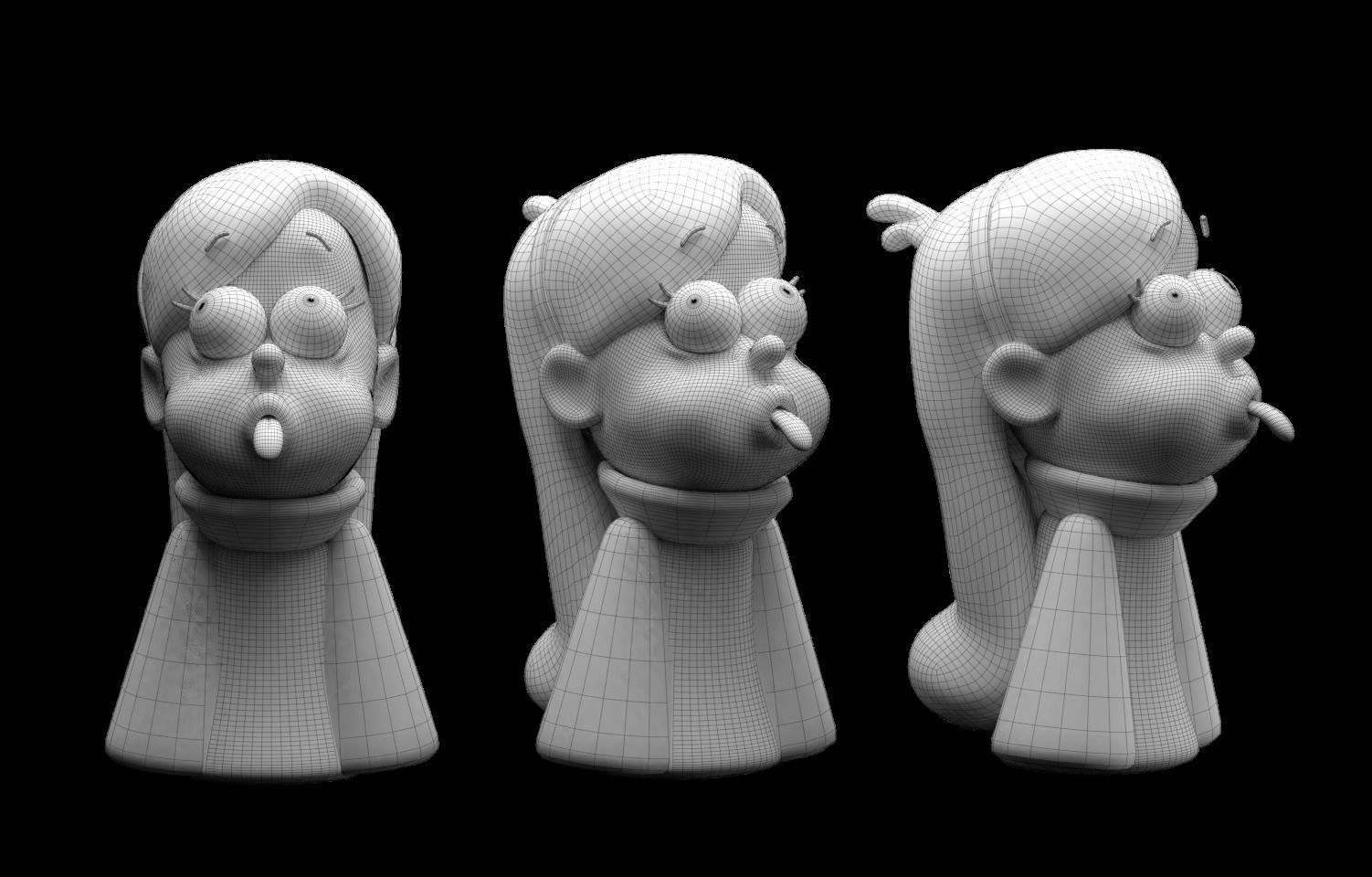 Mable Pine Gravity Fall Low-poly 3D model_1