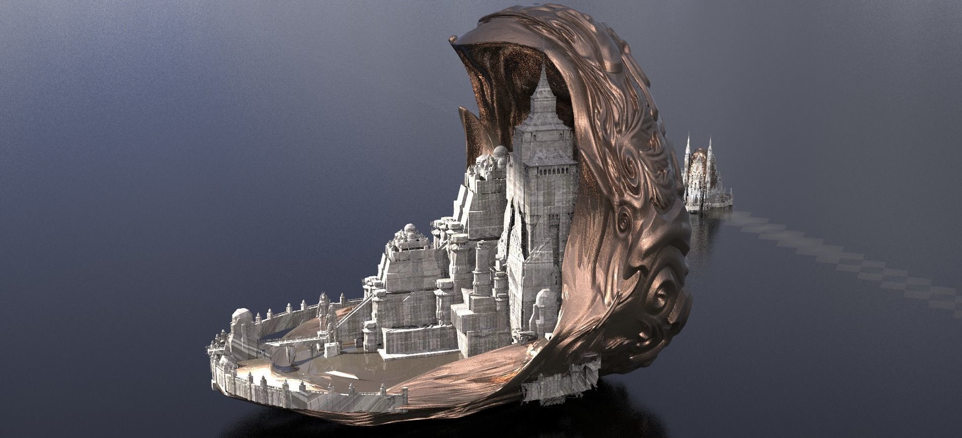 Easter Egg Hidden City 3 designs  3D model_3