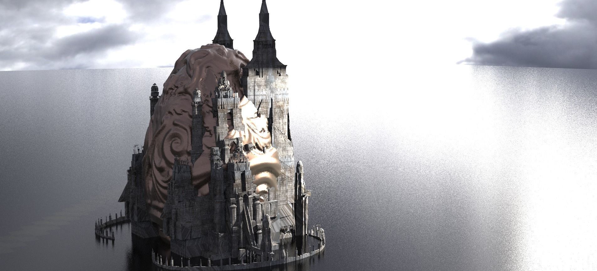 Easter Egg Hidden City 3 designs  3D model_5