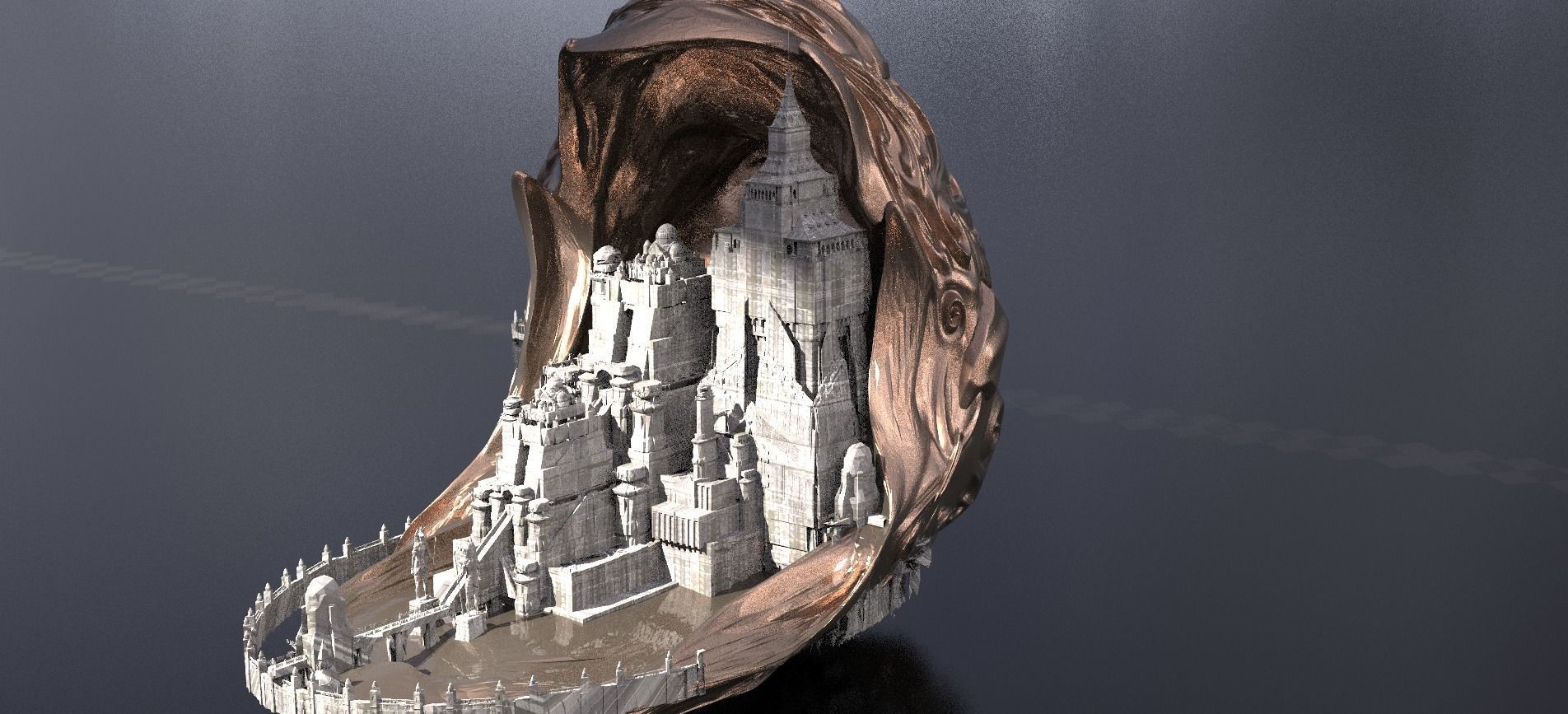 Easter Egg Hidden City 3 designs  3D model_4