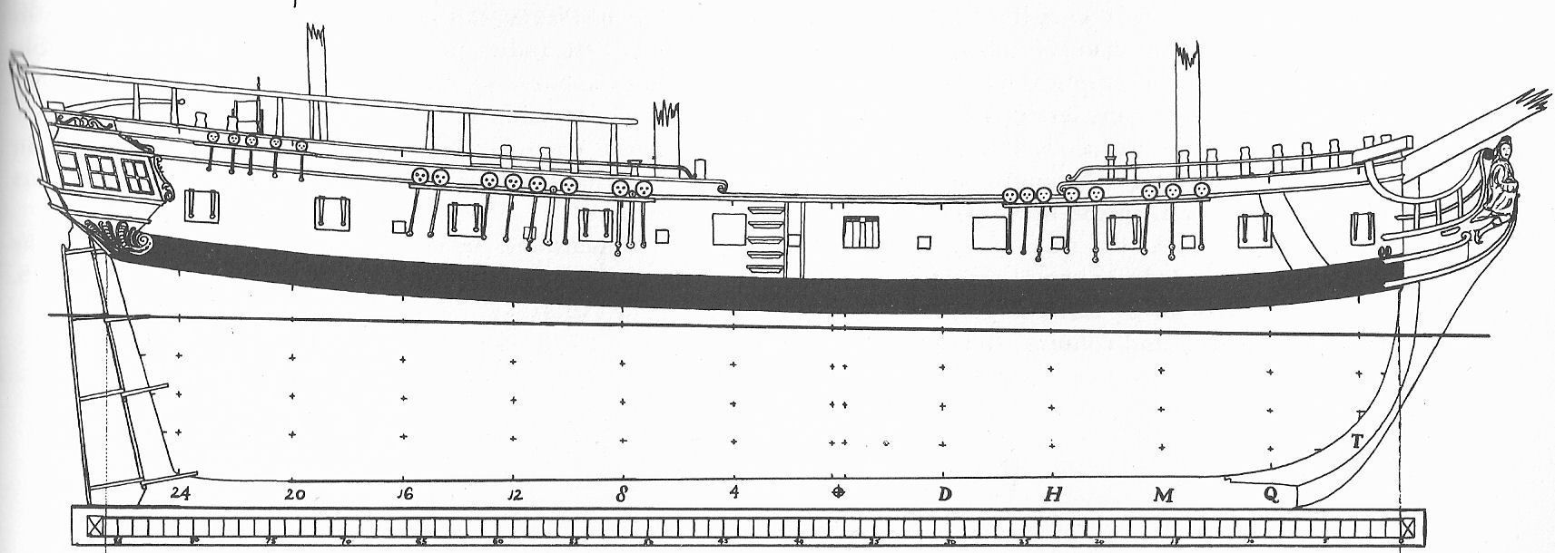 Ship model basket with wires 3D print model_7