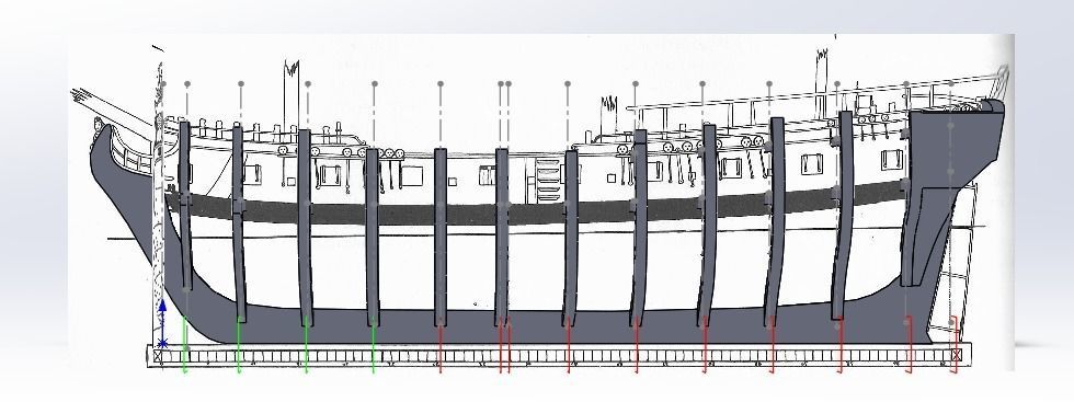 Ship model basket with wires 3D print model_2