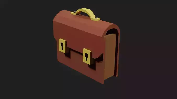 Lowpoly Bag briefcase