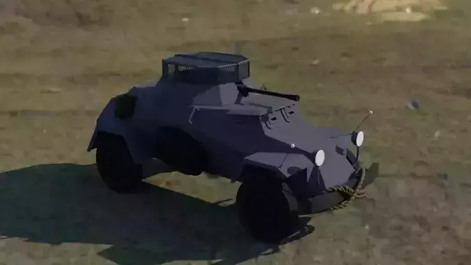 German Sdkfz222 light armoured