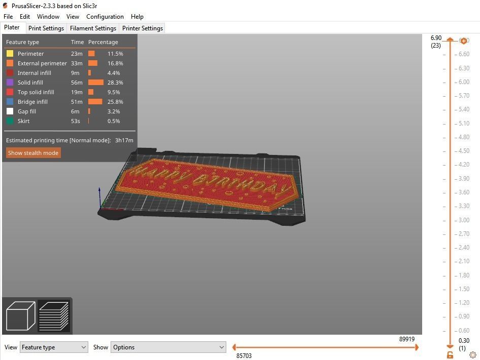 Happy birthday Model for 3D printing 3D print model_21