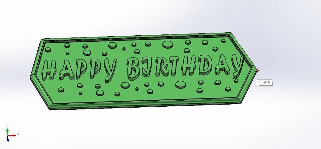 Happy birthday Model for 3D printing 3D print model_5