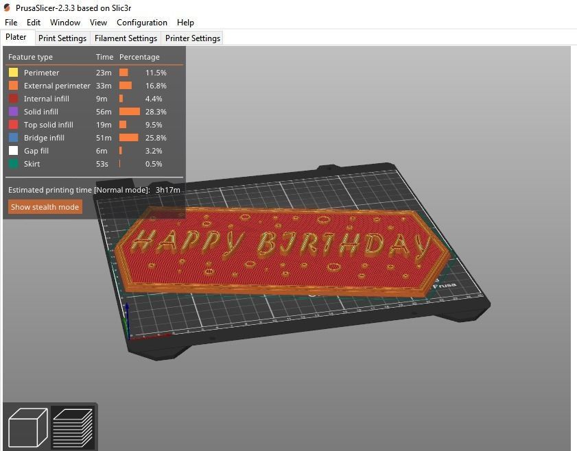 Happy birthday Model for 3D printing 3D print model_20