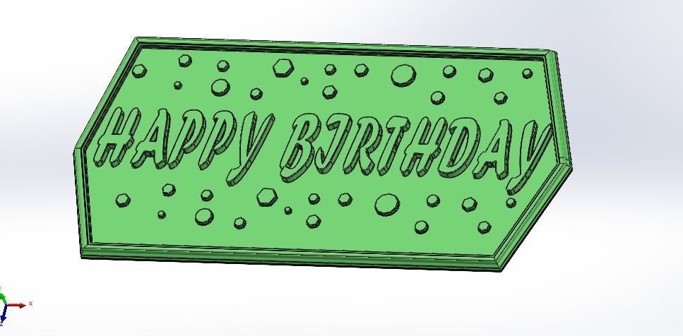 Happy birthday Model for 3D printing 3D print model_3