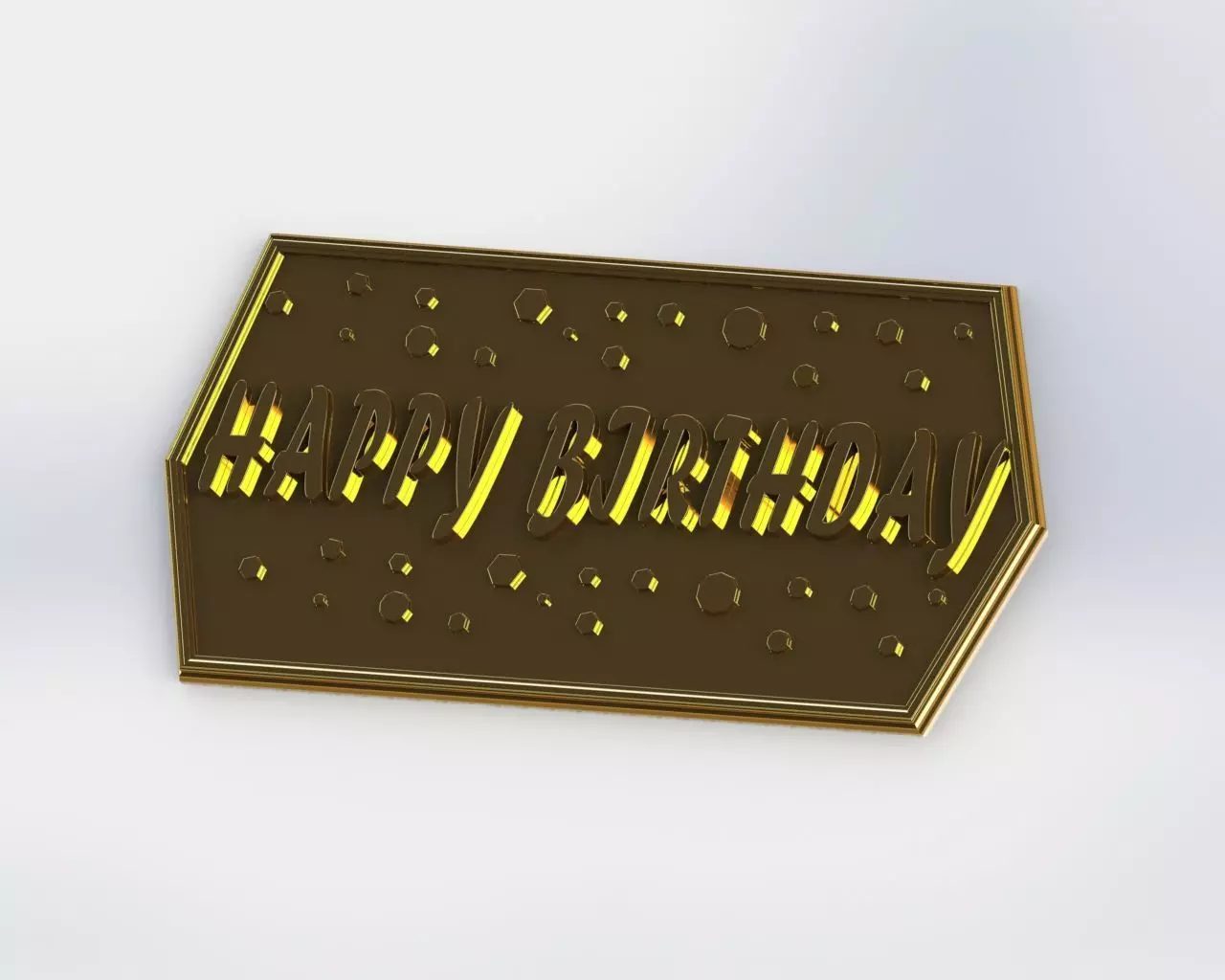 Happy birthday Model for 3D printing 3D print model_0