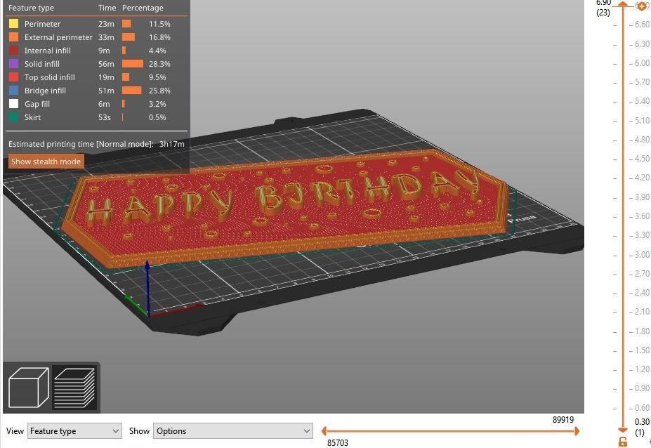 Happy birthday Model for 3D printing 3D print model_14