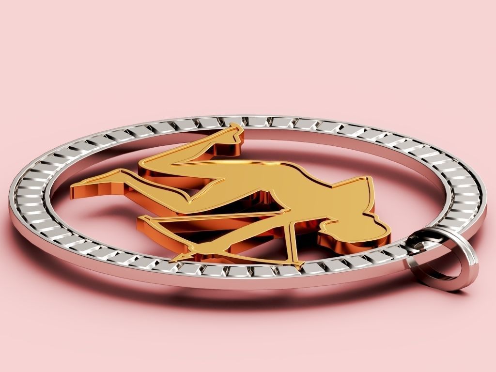 Sagittarius Pendant 3D print model_5