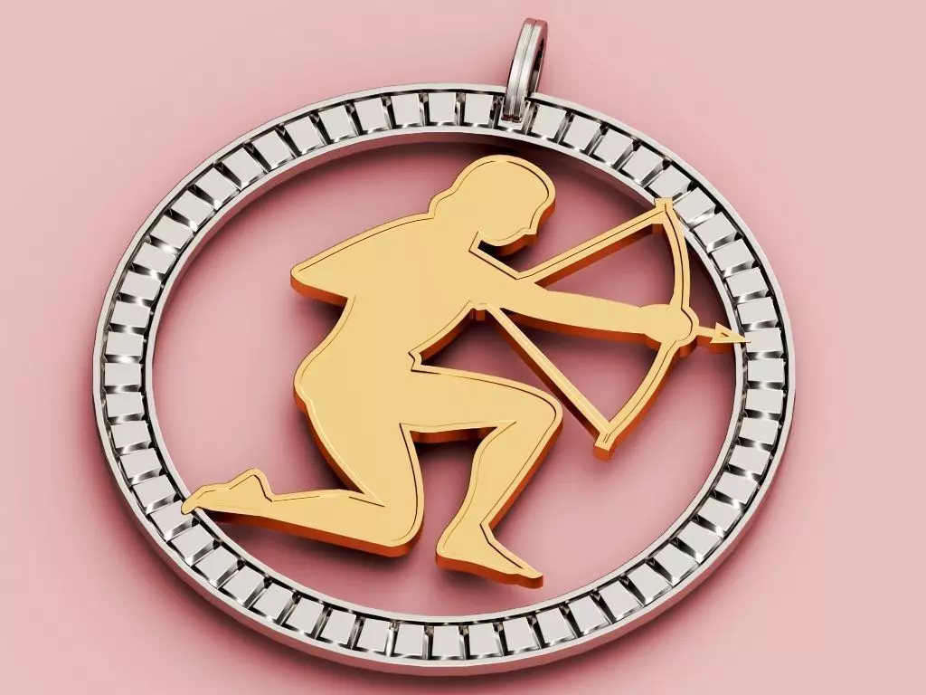 Sagittarius Pendant 3D print model_0
