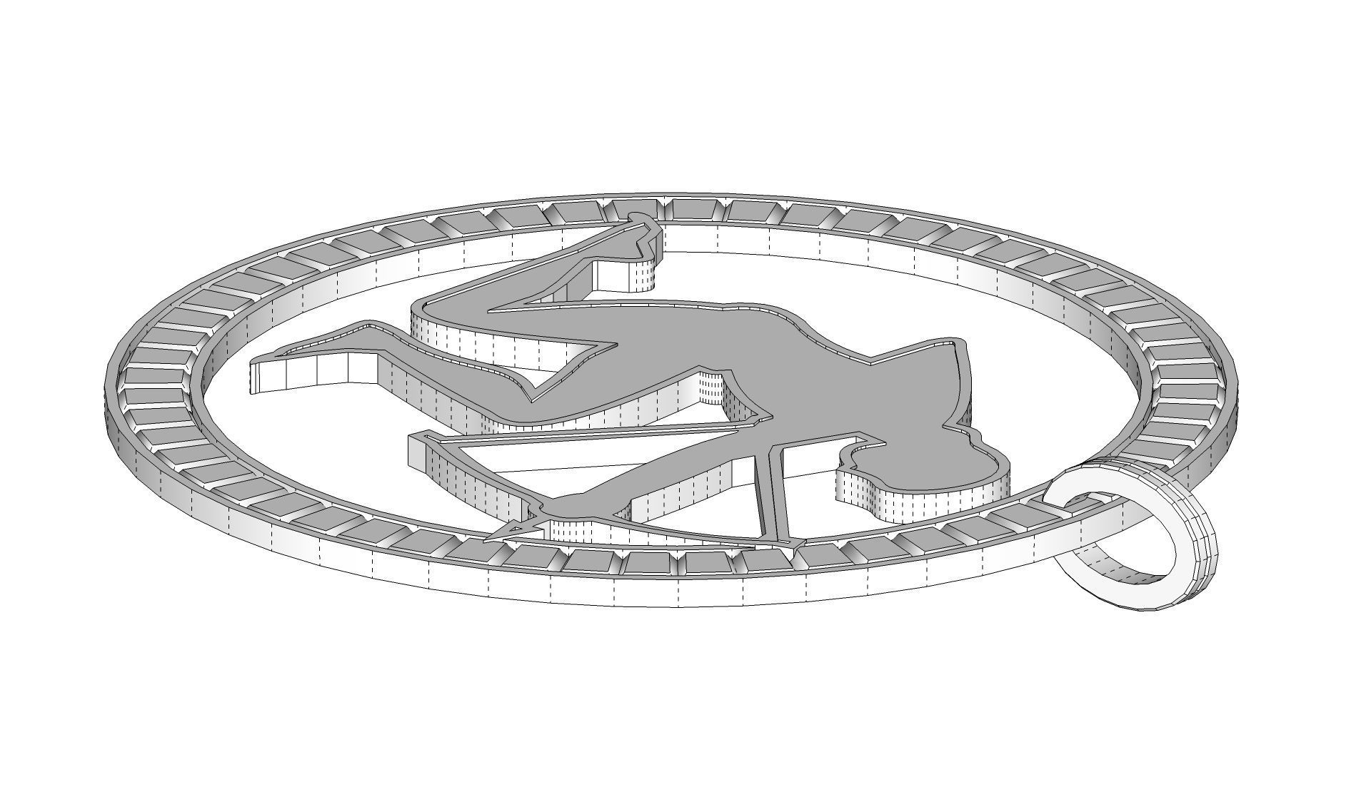 Sagittarius Pendant 3D print model_1