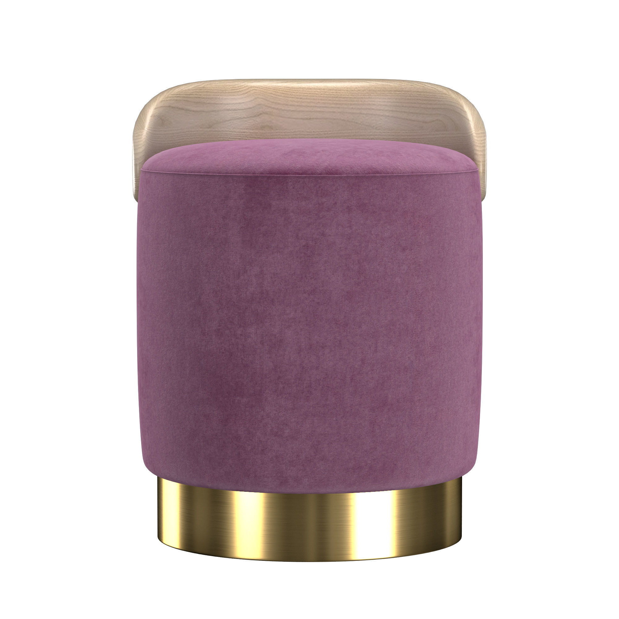 Stool pouf 3D model_4