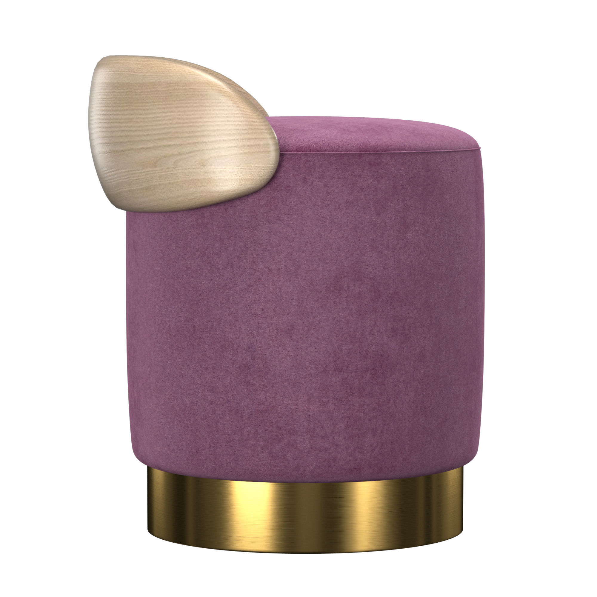 Stool pouf 3D model_2