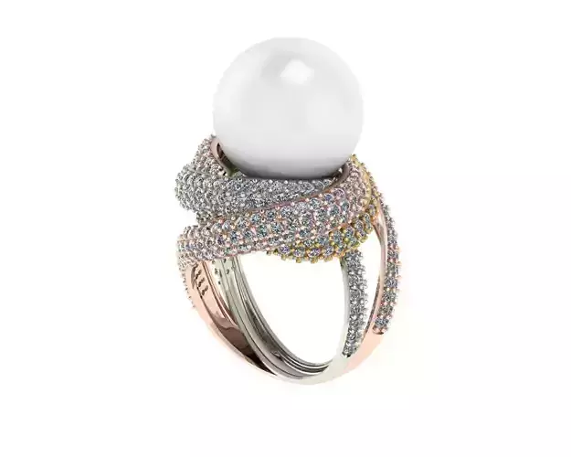 ring pearl carr model print 3d