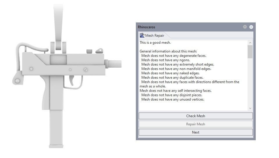 MAC 10 Pendant 3D print model_8