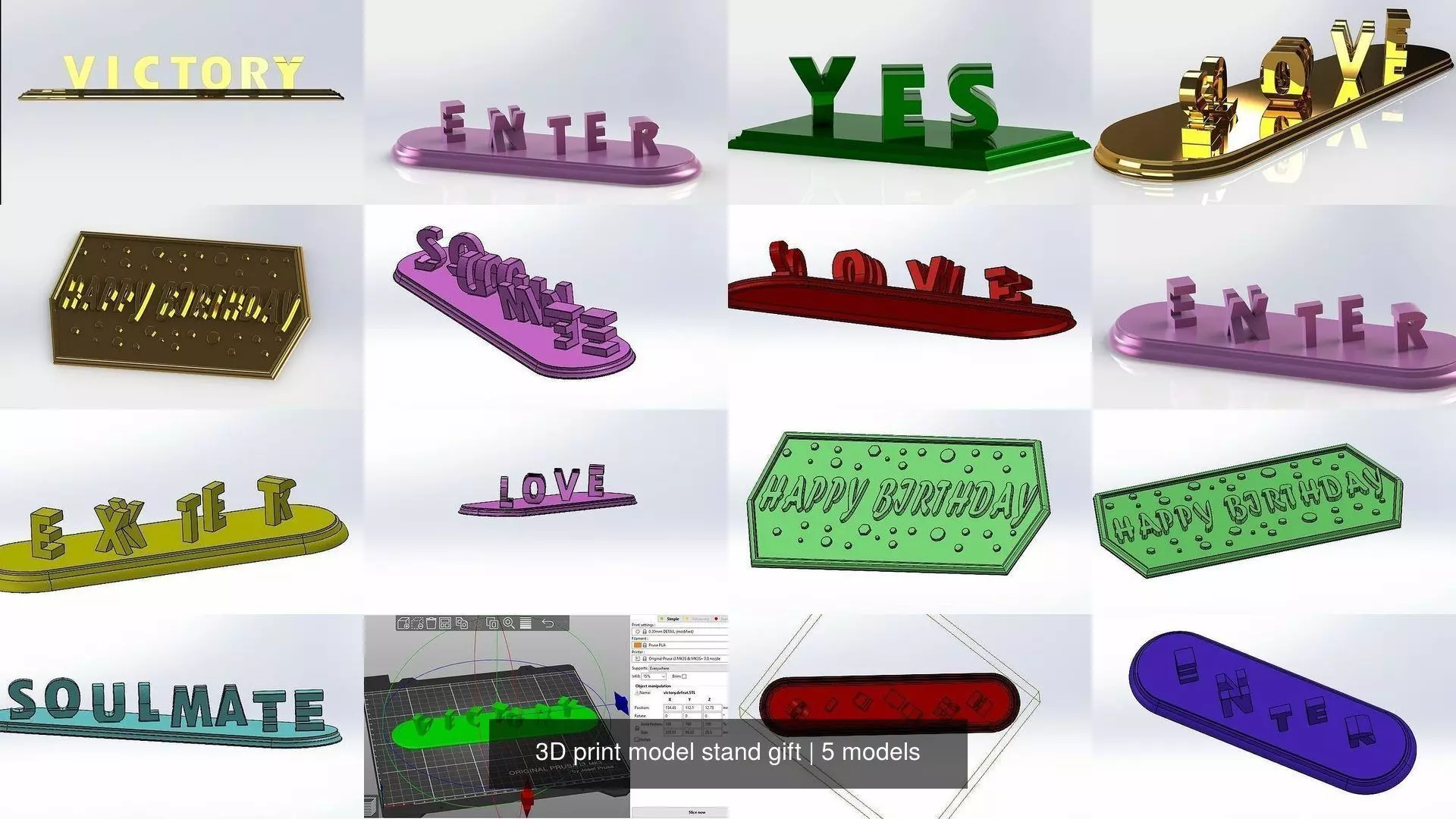 3D print model stand gift 3D Model Collection_0