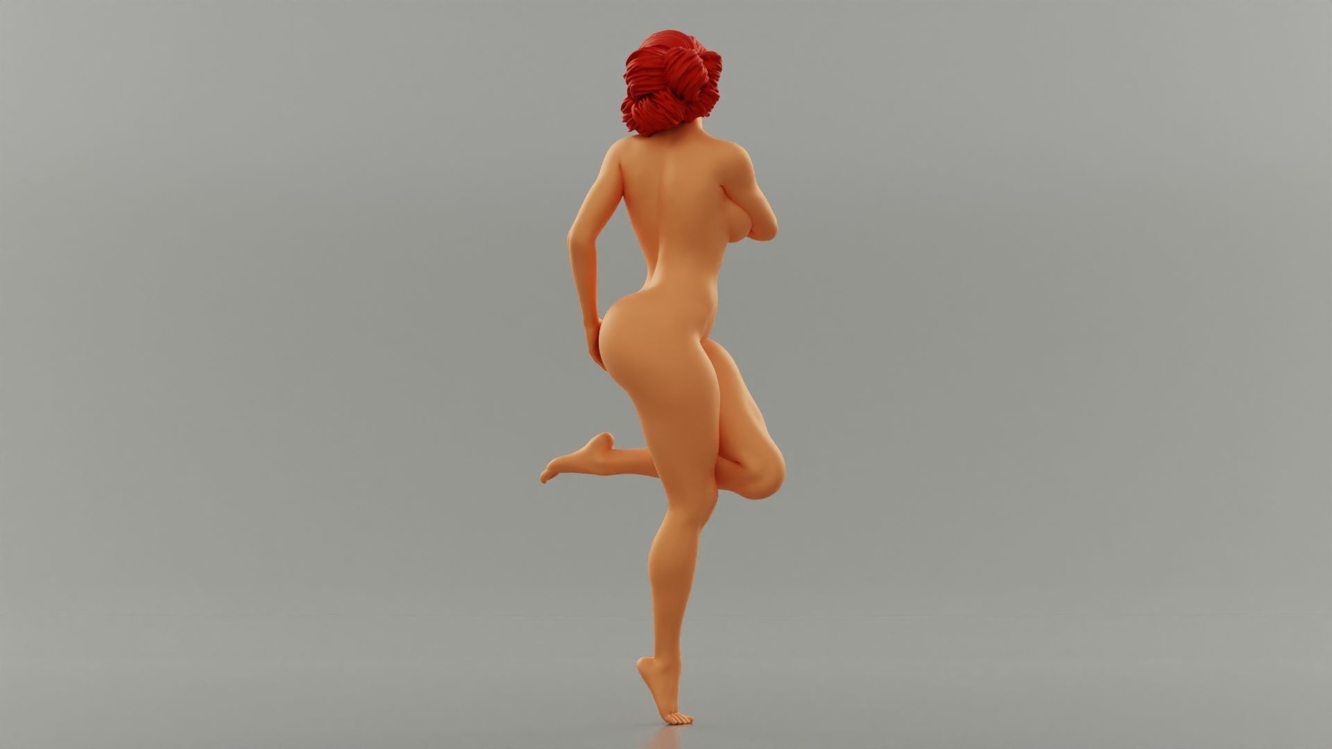 Beautiful young naked woman covering breasts - Pose 3 3D print model_6