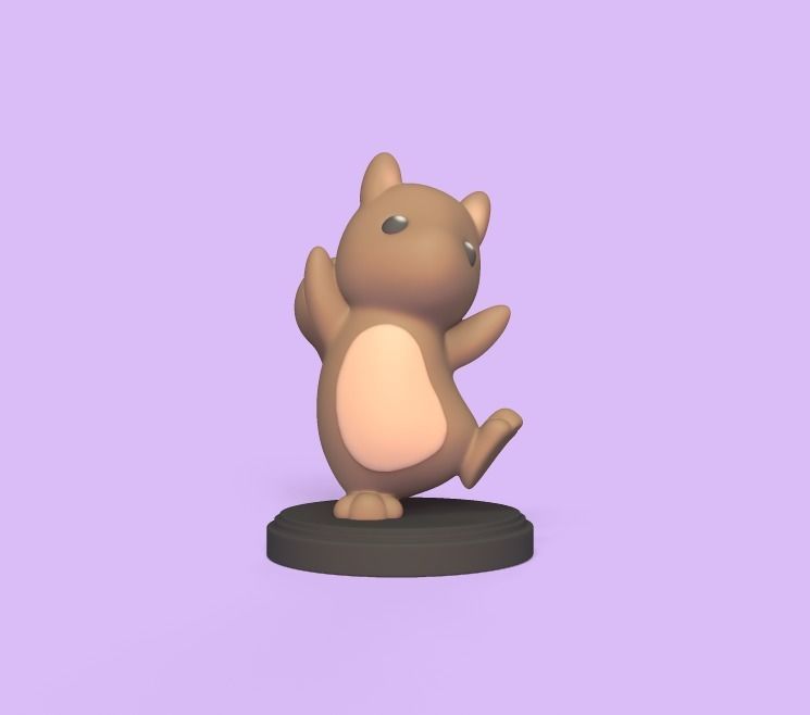 Dancing Squirrel 3D print model_1