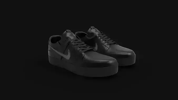 sneakers 3D model Leather texture 3D model