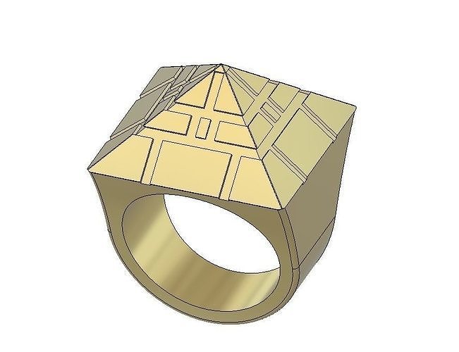 KIDS PYRAMID RING 3D print model