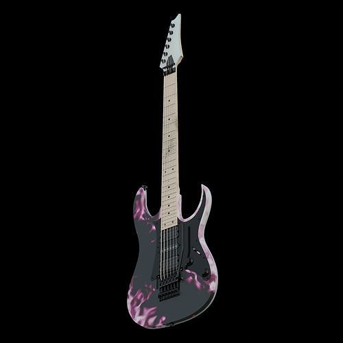Ibanez RG550 Custom Body Sketch 3D model