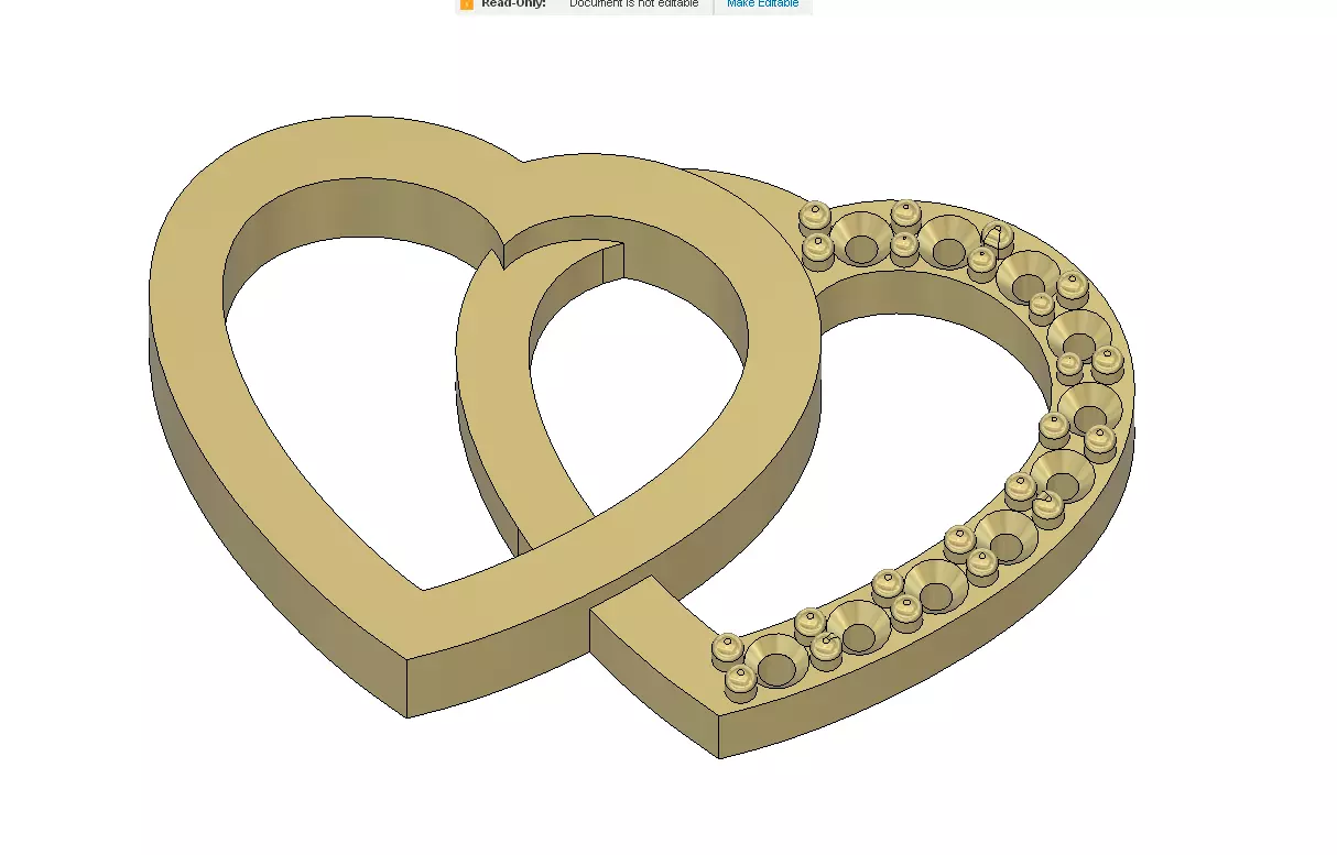 heart pendant 3D print model