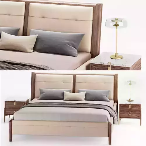Jara Bed by Rolf Benz  3D model