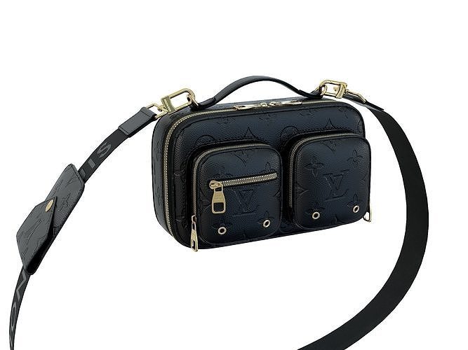 Louis Vuitton Utility Crossbody Bag Black Low-poly 3D model
