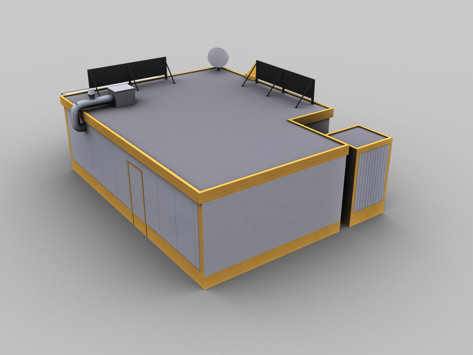 Pizza Shop Low-poly 3D model_3