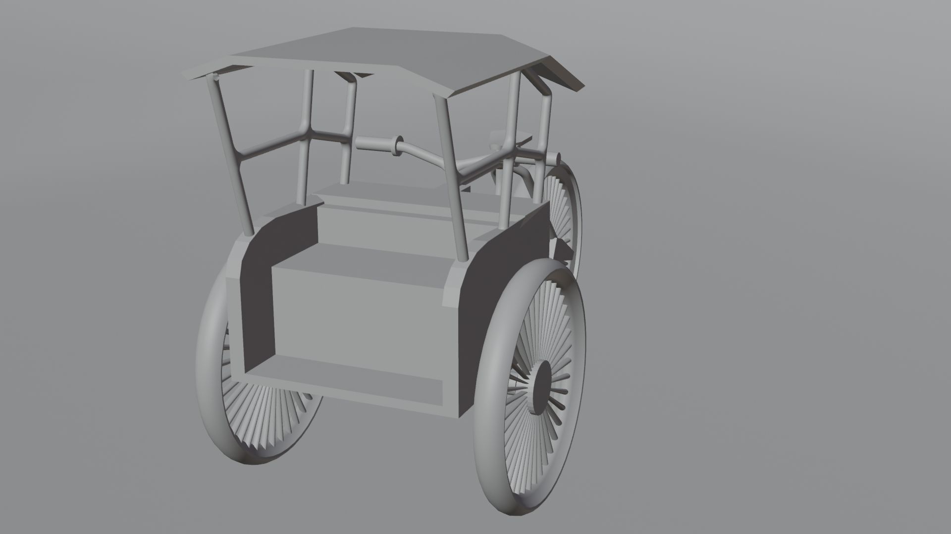 PEDICAB BECAK UNIQUE AND CLASSIC VEHICLES ARE VERY FUNNY 3D model_14