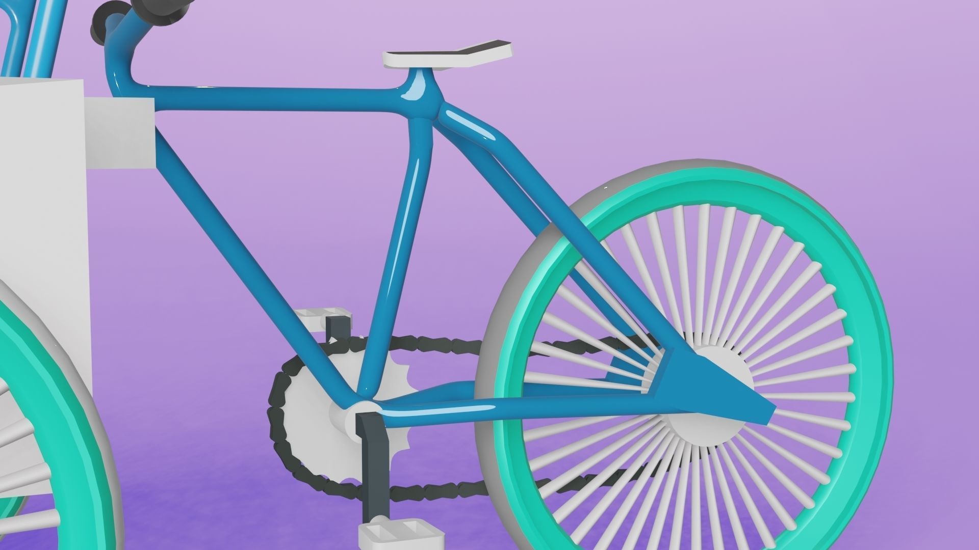 PEDICAB BECAK UNIQUE AND CLASSIC VEHICLES ARE VERY FUNNY 3D model_21