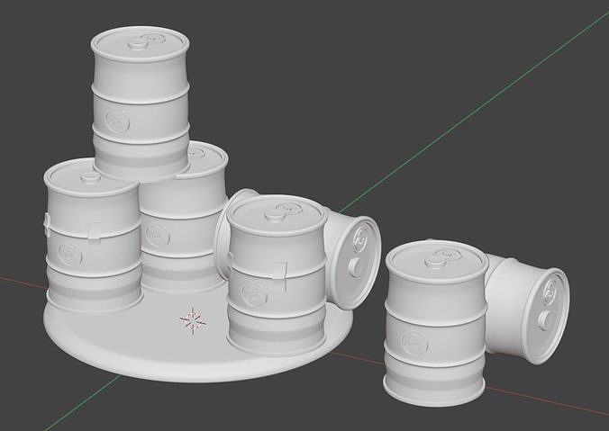 Warhammer 40K Simple barrels 3D print model