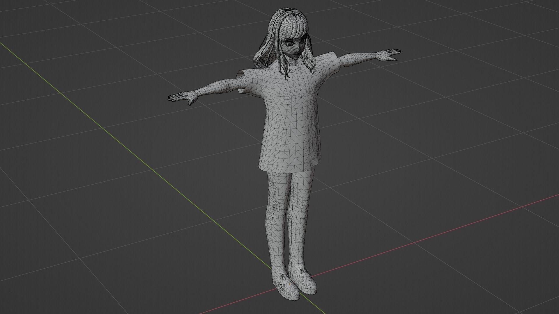 Squid Game - Player Low-poly 3D model_8