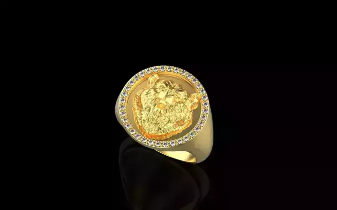 Bear ring hollow inside