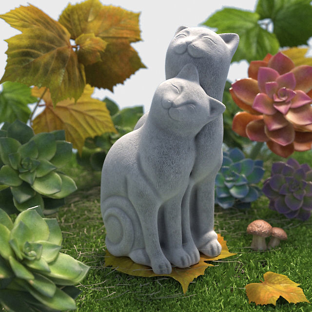 Garden Sculpture Collection 3D model_6