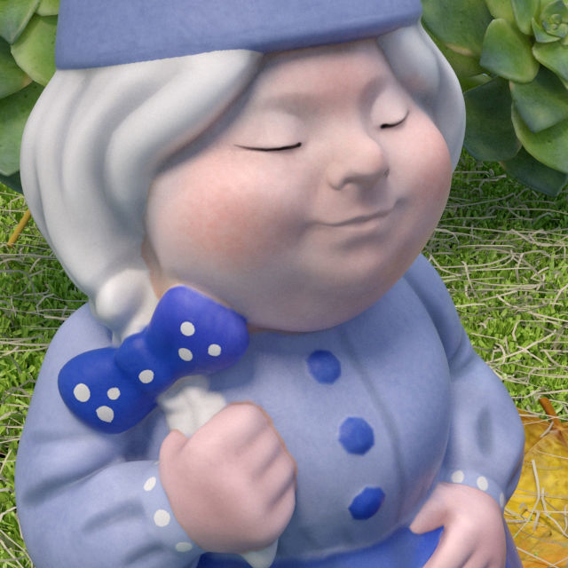 Garden Sculpture Collection 3D model_4