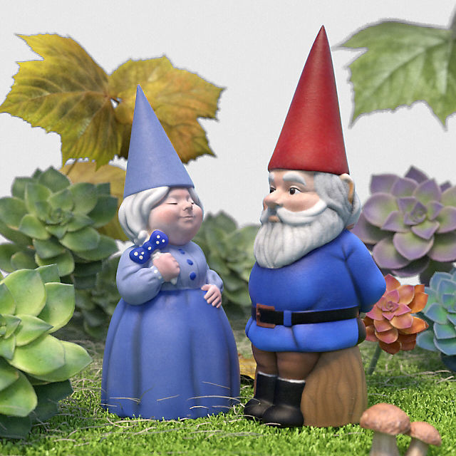 Garden Sculpture Collection 3D model_1