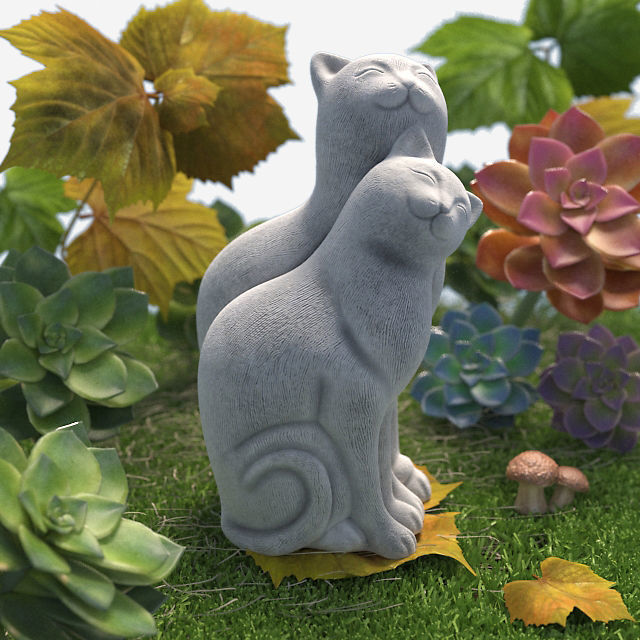 Garden Sculpture Collection 3D model_7