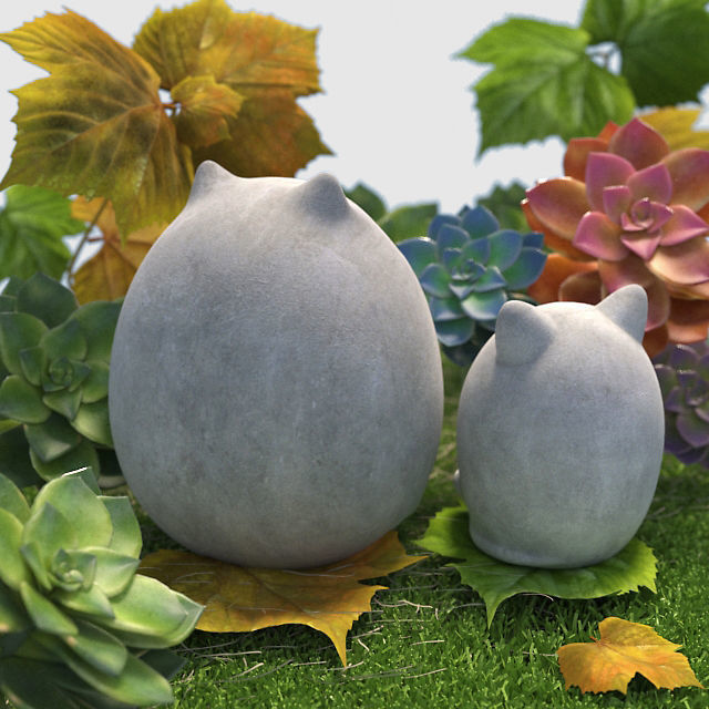Garden Sculpture Collection 3D model_12