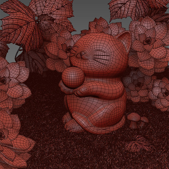 Garden Sculpture Collection 3D model_19