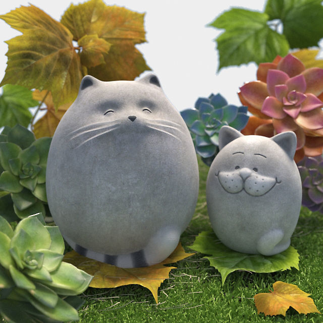 Garden Sculpture Collection 3D model_11