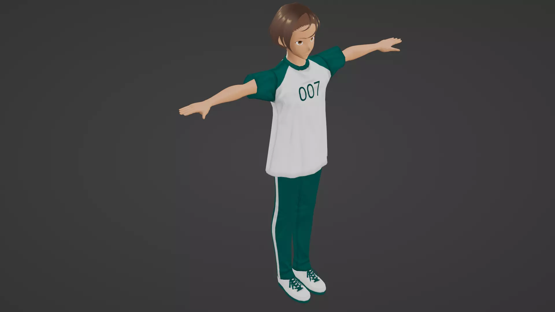Squid Game - Player Low-poly 3D model