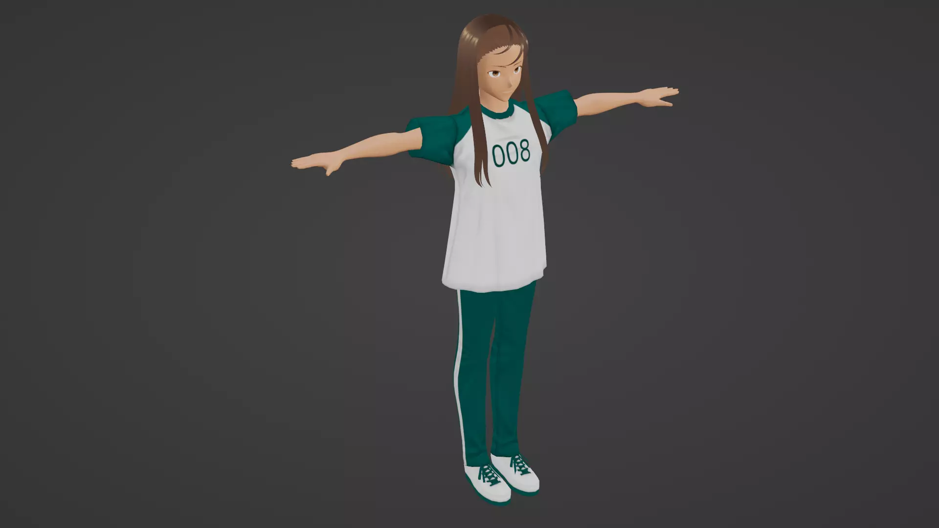 Squid Game - Player Low-poly 3D model
